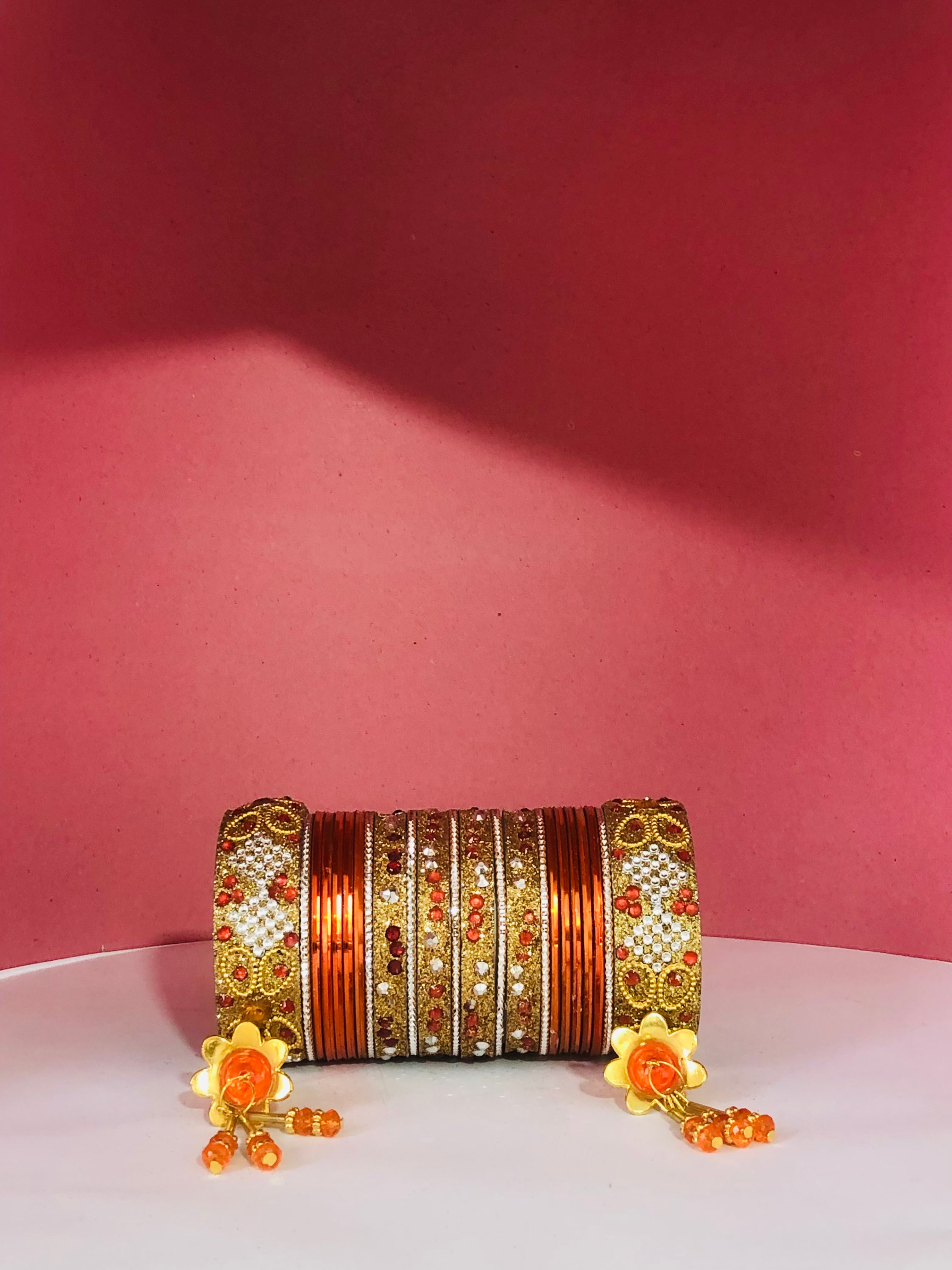 ORANGE BANGLE SET